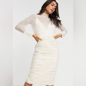Super classy ivory dress, size 8 from ASOS